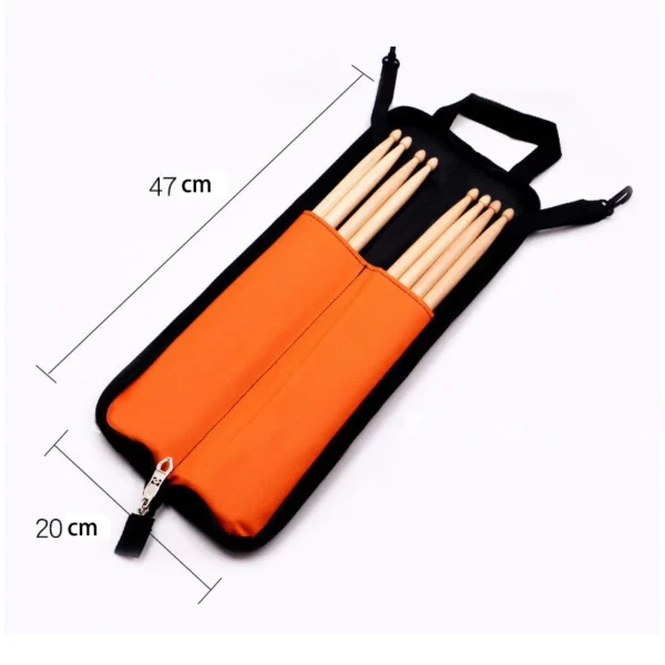 1pc Drum Stick Bag Shoulder Thickened Portable Drum Stick Bag 600D Oxford Waterproof Drum Stick Bag Customized Logo for Students - Image 6