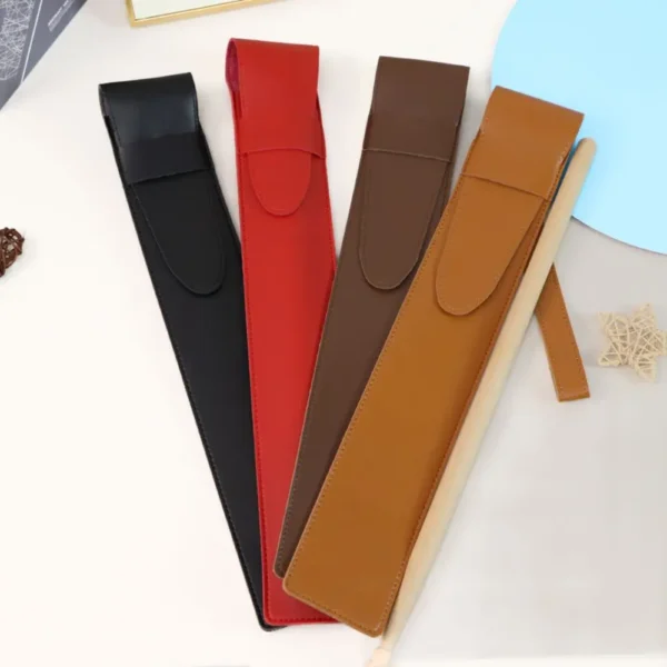 PU Leather Drumstick Storage Pouch Waterproof Portable Drum Sticks Bags Percussion Accessories Drumstick Protector Case