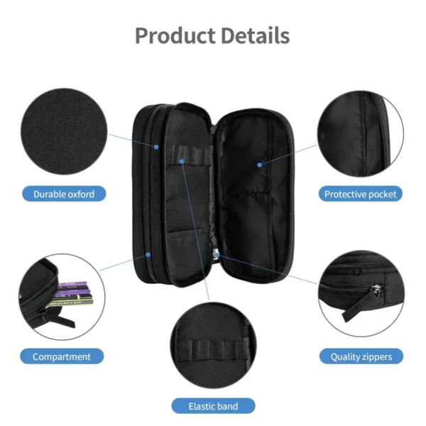DnB Allstars - Drum And Bass Rave Pencil Cases Large Storage Pen Bags Pen Box Pencil Pouch For Boy Girl Stationery School Office - Image 5