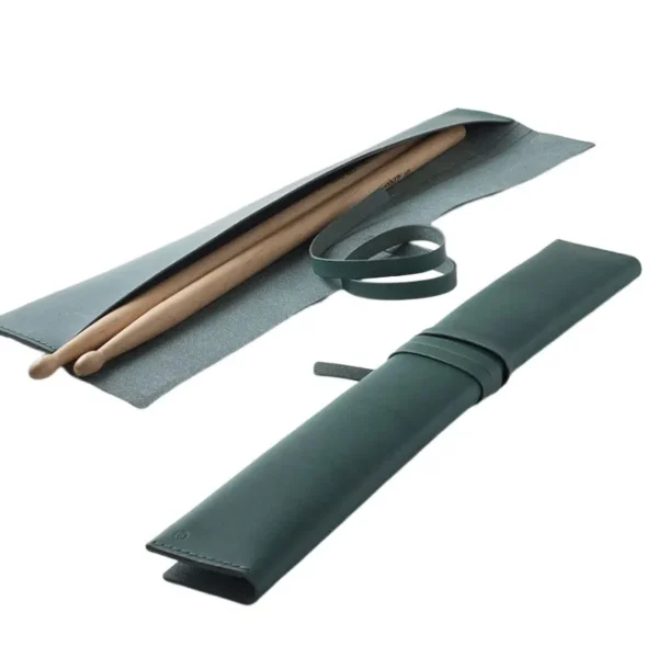 Drum Stick Storage Two Drum Stick Pouch Pu Leather Soft Stick Protector Case Musical Instrument Accessories Drum Instrument Bag - Image 5