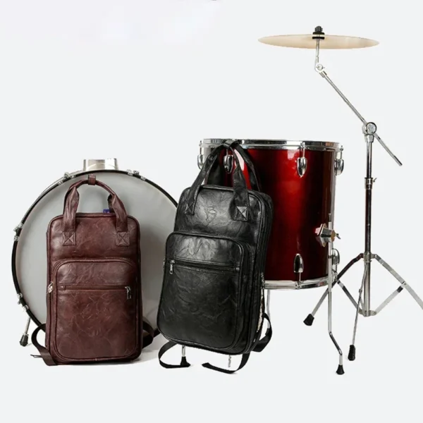 Percussion Parts Stick Bag Drumsticks Bag Musical Instruments Drum Stick Bag For Beginner Pro Gripped Handle Thick Leather - Image 6