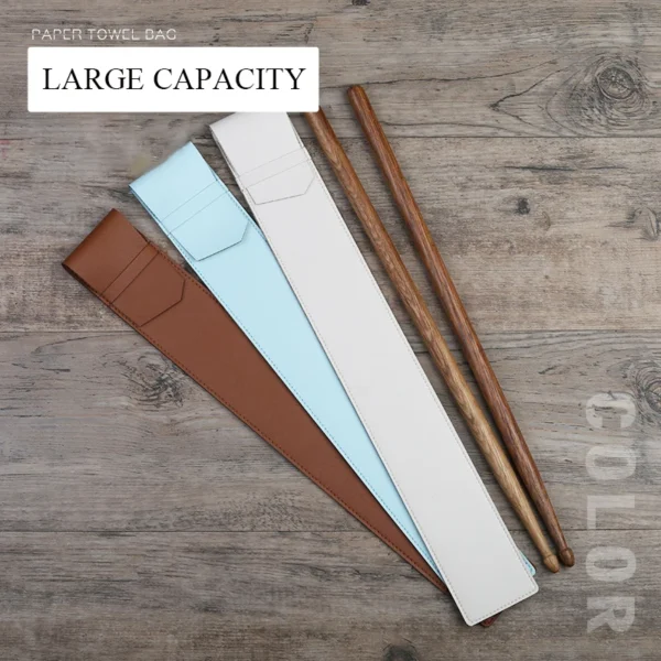 Custom Letters Leather Drumstick Sleeve Engrave Initials Luxury Drum Stick Storage Bag Personalized Protective Pouch Bags Gift - Image 3